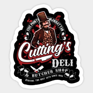 Cutting's Deli & Butcher Shop Sticker